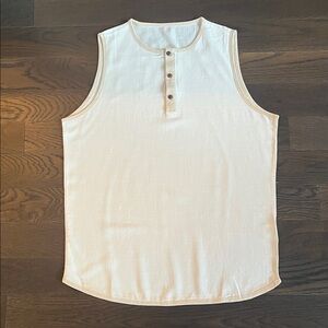 Sleeveless Henley Shirt